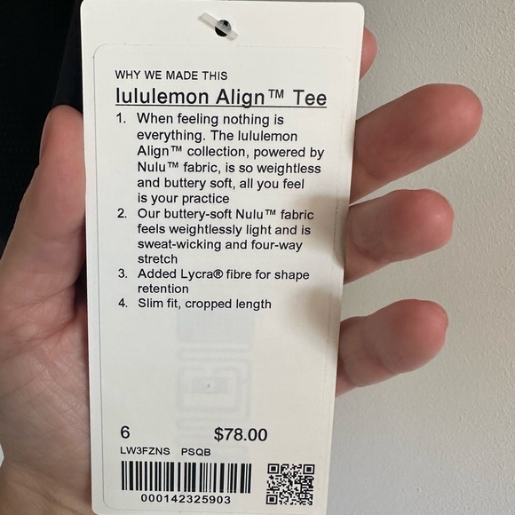 Lululemon Align Tee/Crop - Picture 3 of 3